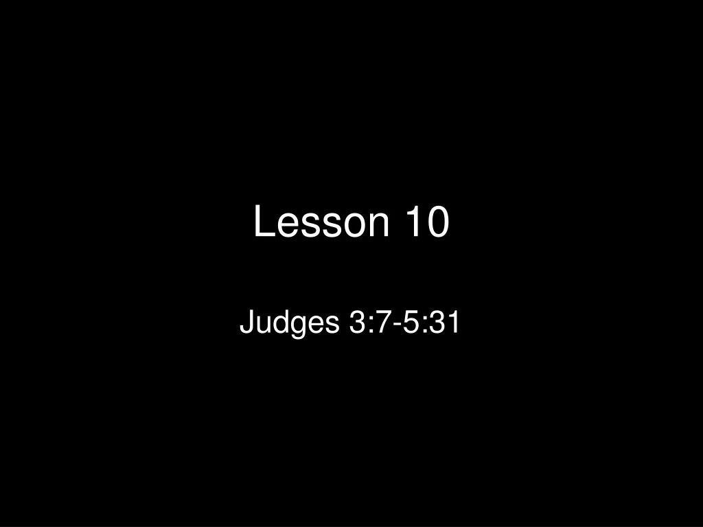 lesson 10 n.