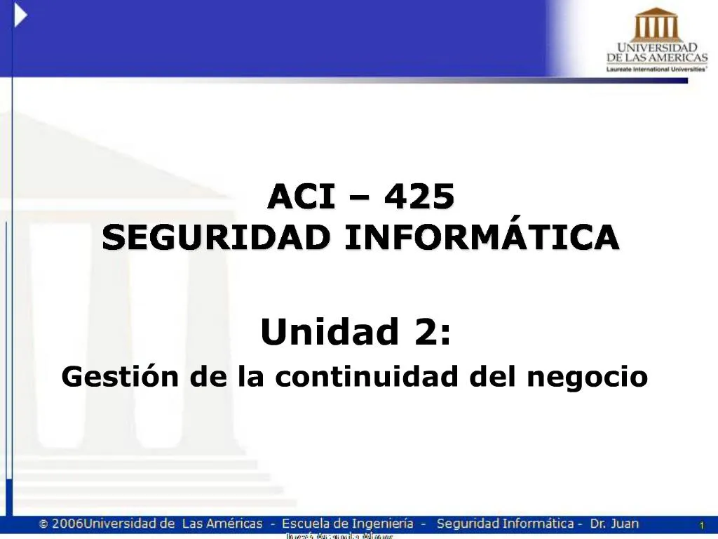 PPT - ACI 425 SEGURIDAD INFORM TICA PowerPoint Presentation, Free ...