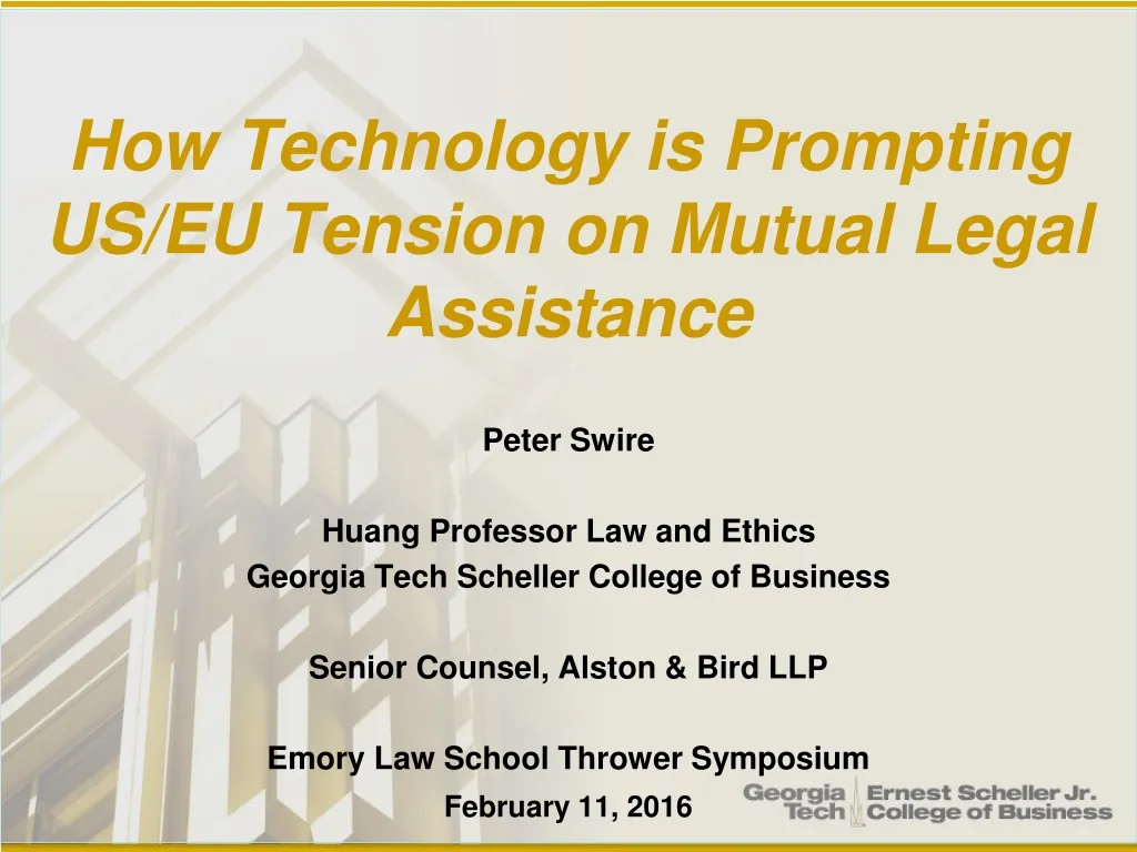how technology is prompting us eu tension on mutual legal assistance n.