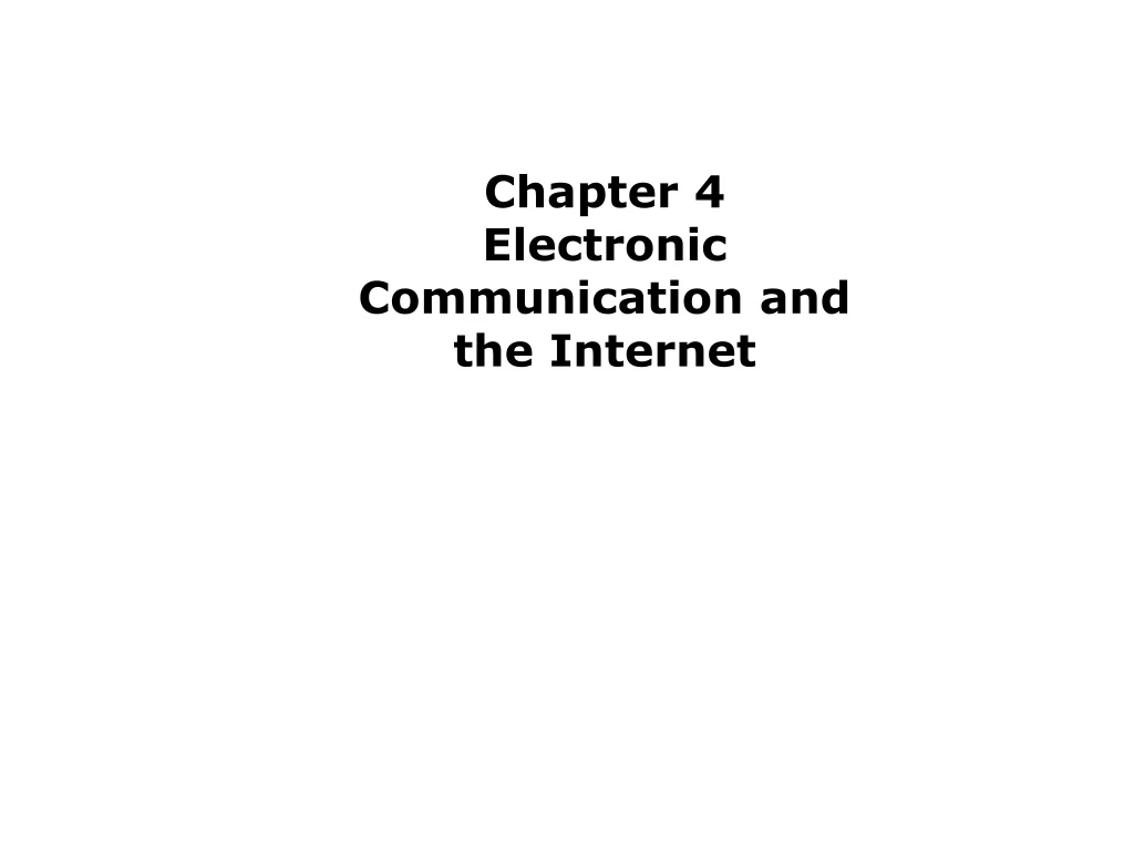 chapter 4 electronic communication n.