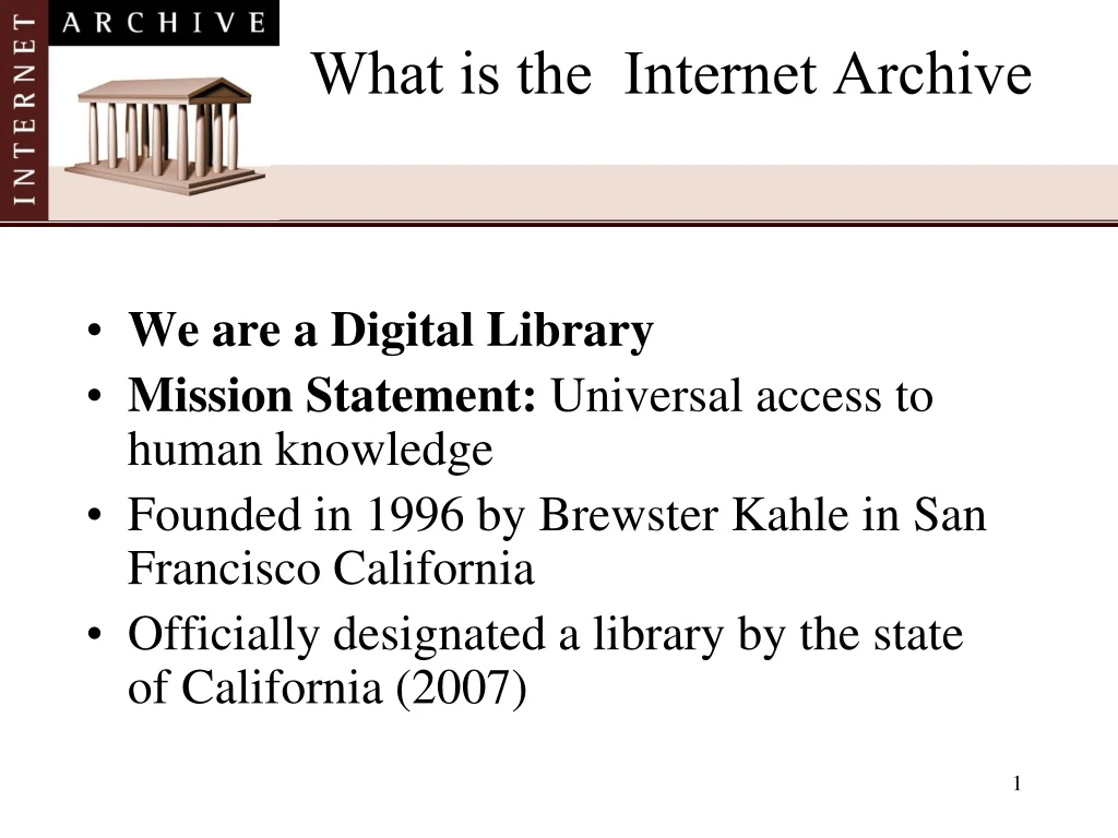 what is the internet archive n.