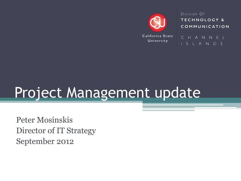 PPT - Project Management update PowerPoint Presentation, free download ...