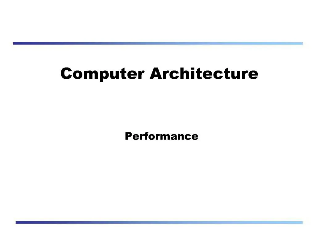 PPT - Computer Architecture PowerPoint Presentation, Free Download - ID ...