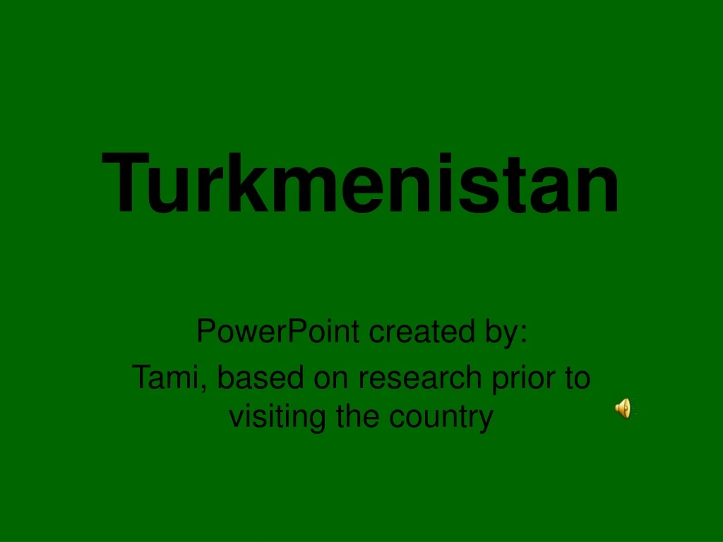 turkmenistan n.