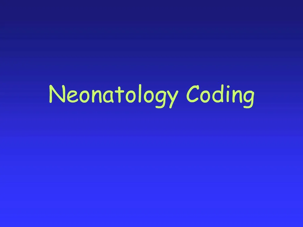 neonatology ppt