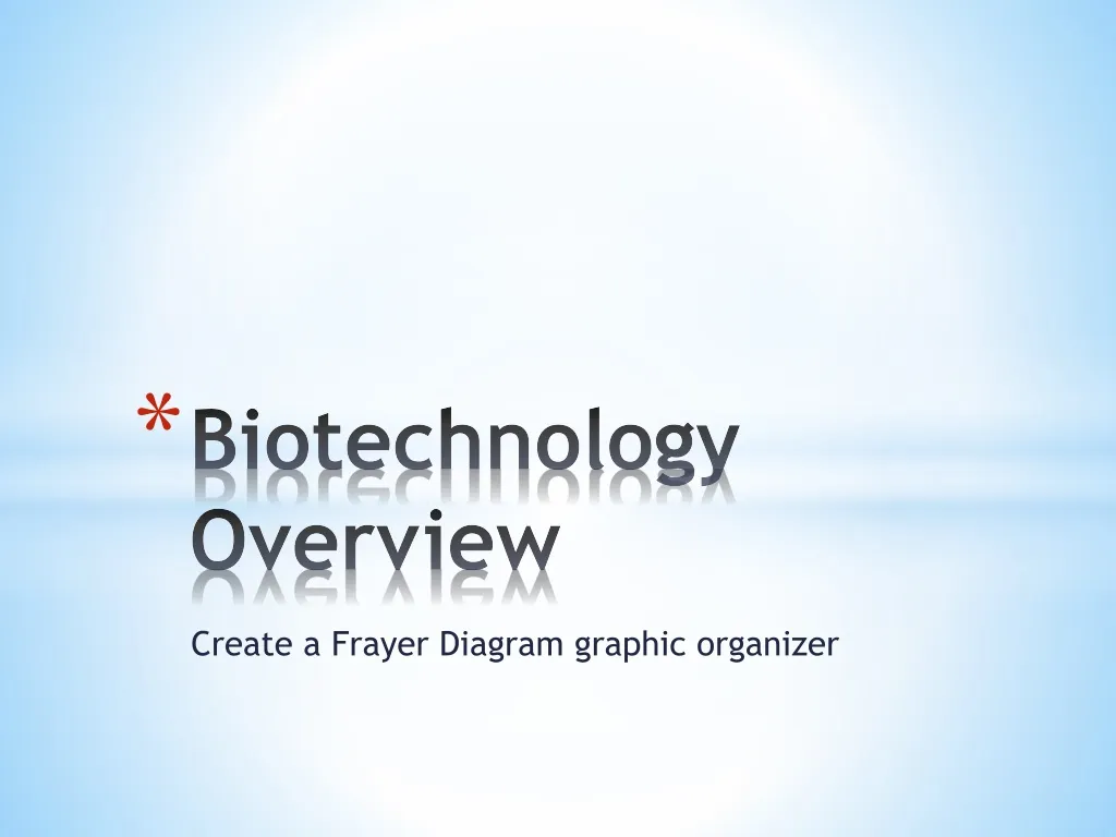 biotechnology overview n.