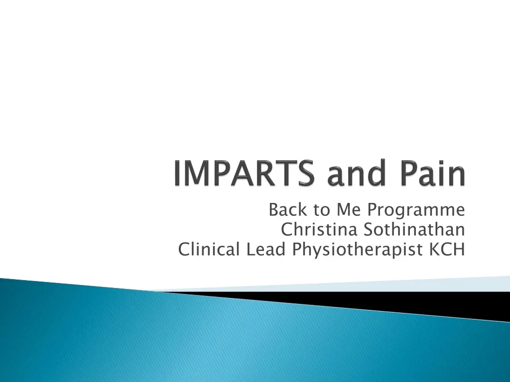 imparts and pain n.