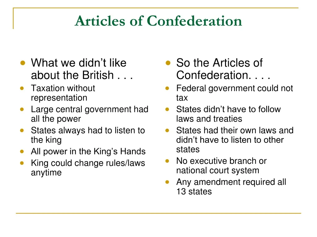 articles of confederation n.