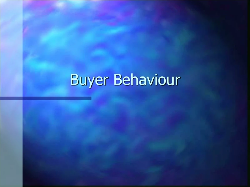 buyer behaviour n.