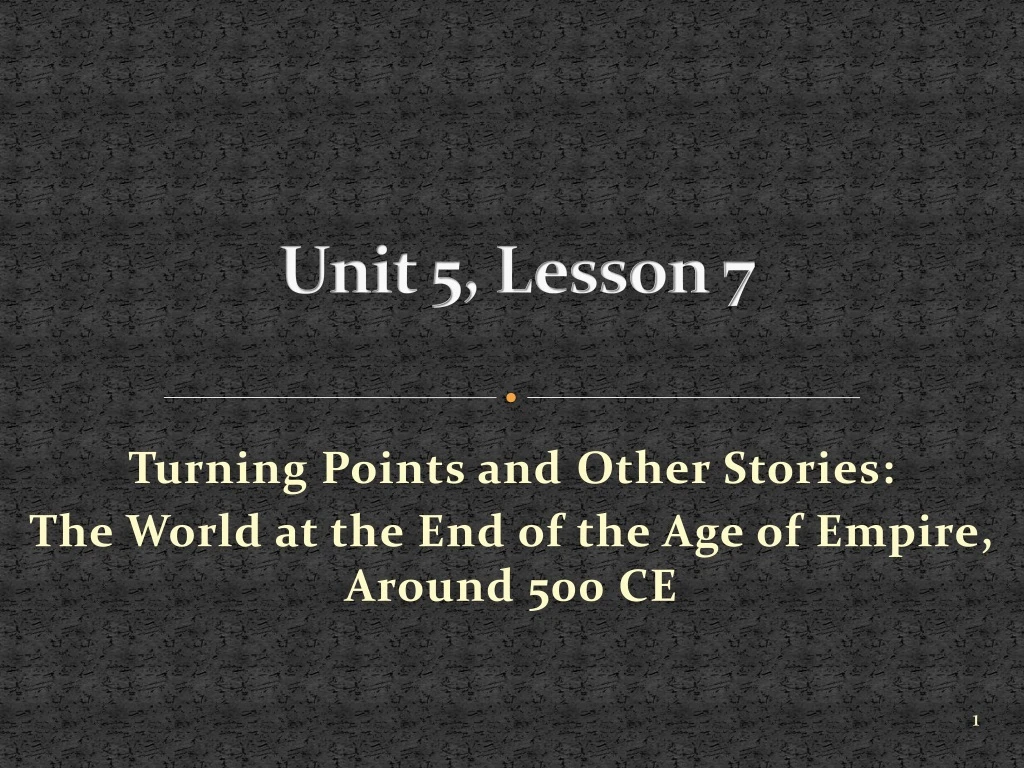 presentation unit 5 lesson 7