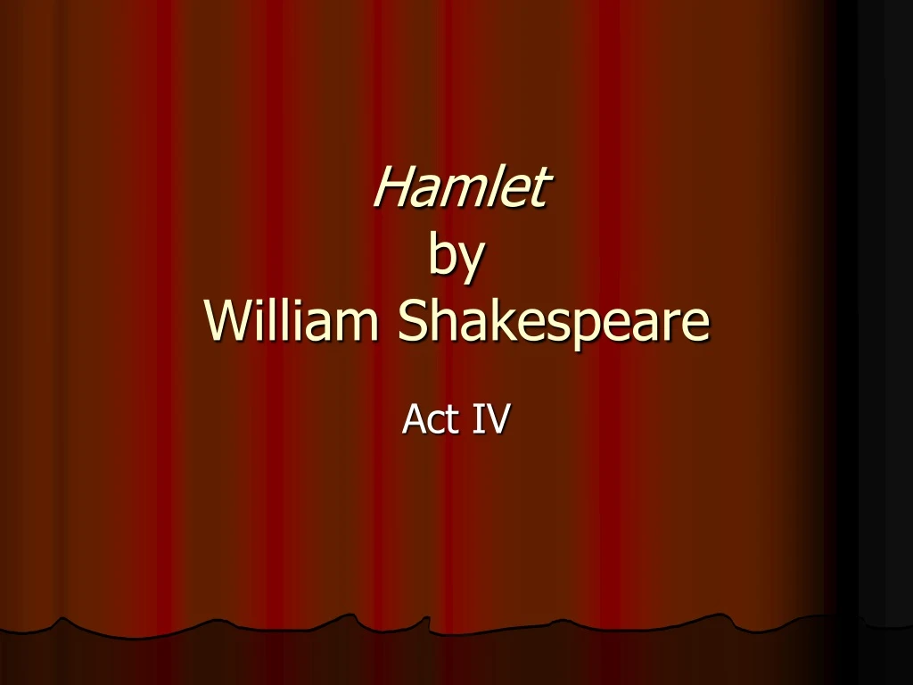 hamlet by william shakespeare n.