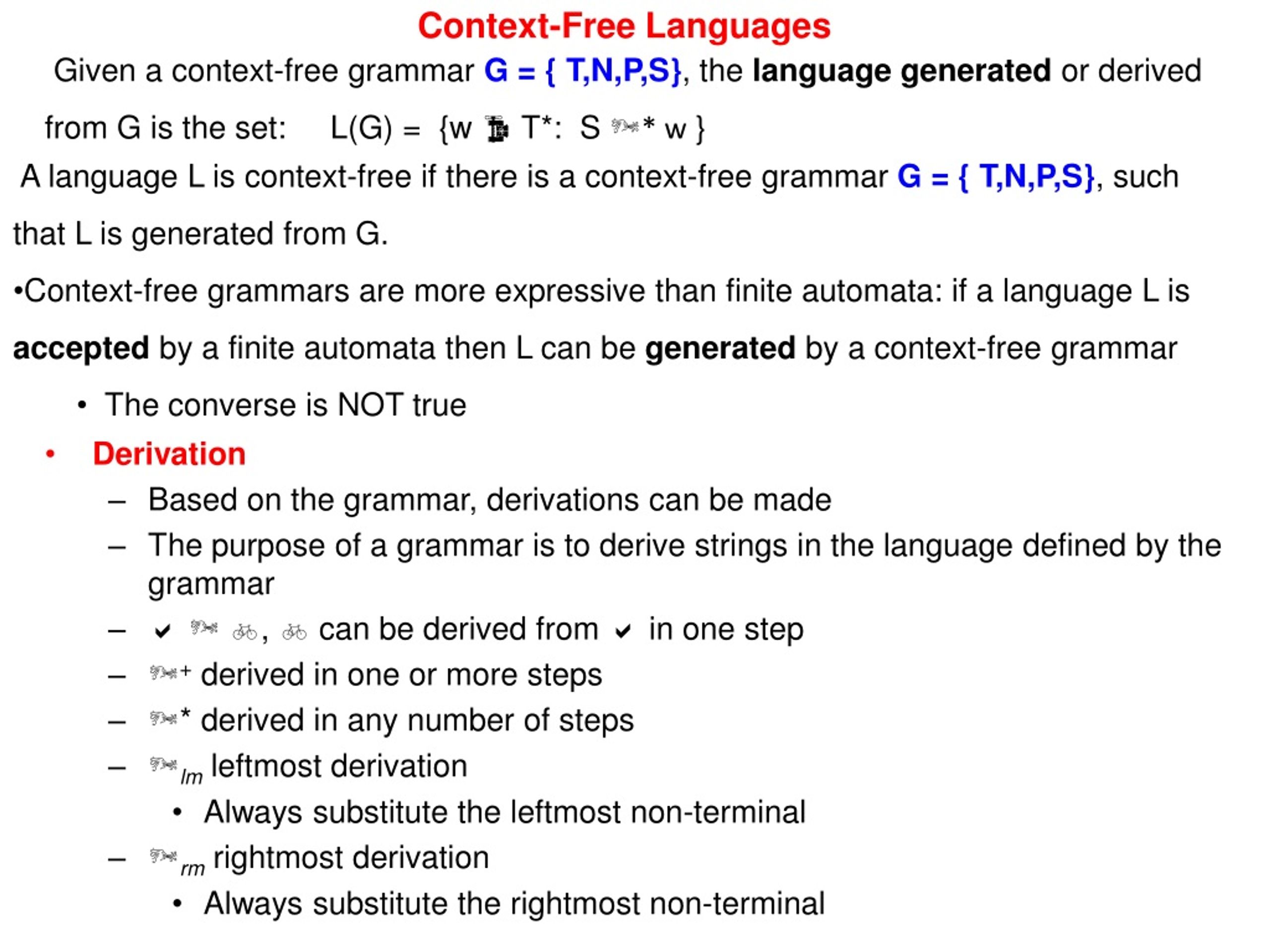 PPT - UNIT - II Grammar Formalism: Chomsky hierarchy of languages ...