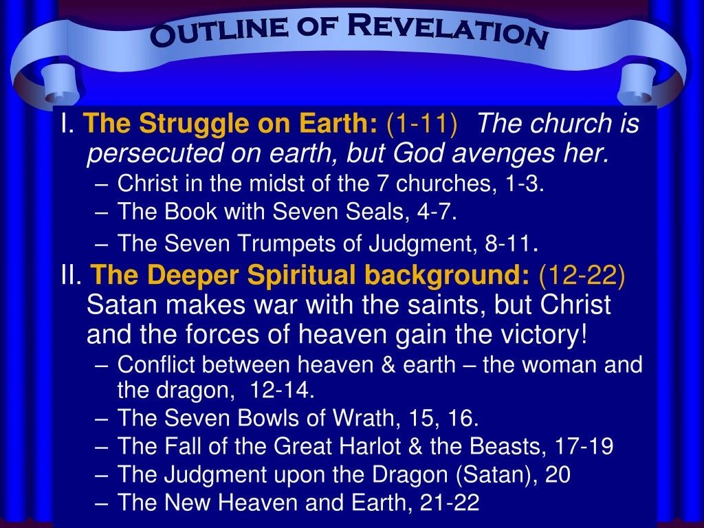 outline of revelation n.