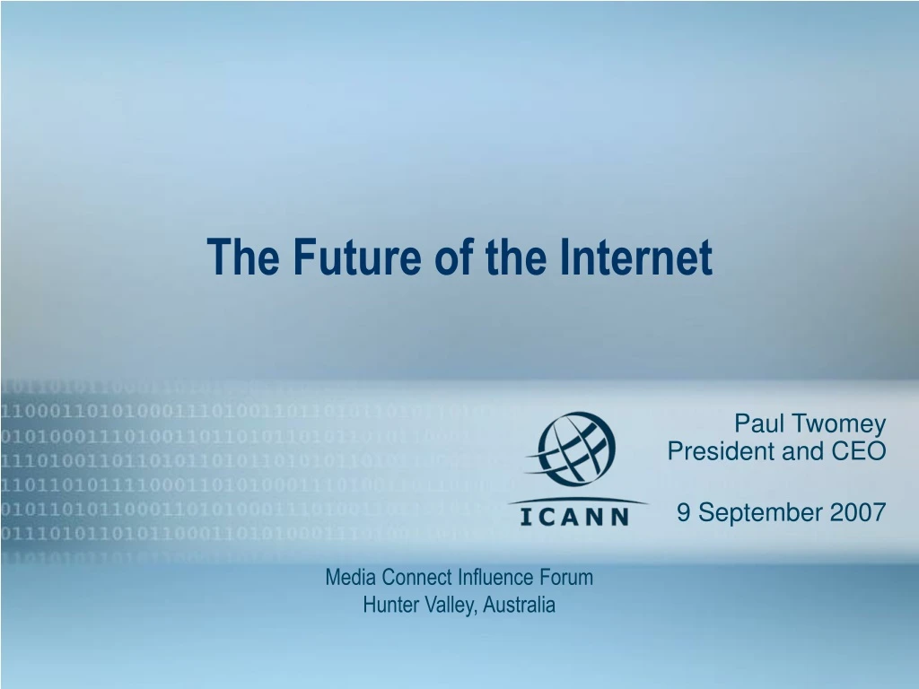 the future of the internet n.