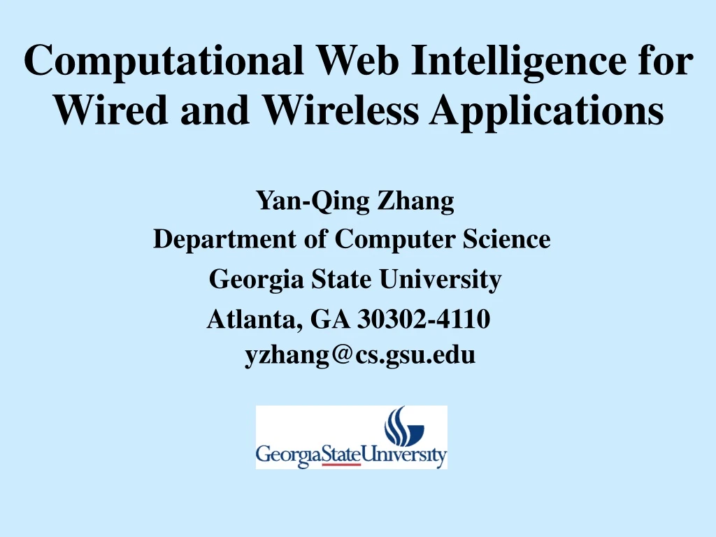 computational web intelligence for wired and wireless applications n.