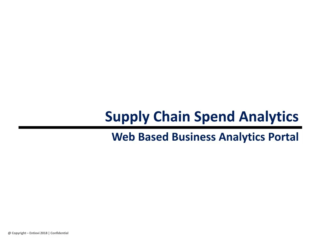 supply chain spend analytics n.