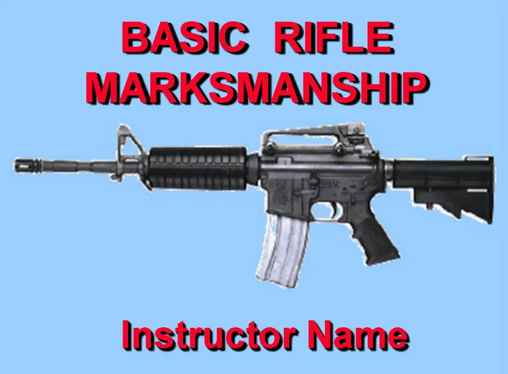 Ppt Basic Rifle Marksmanship Powerpoint Presentation Free Download Id