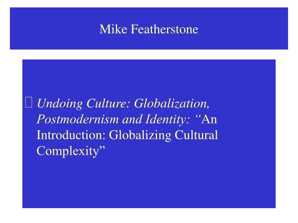 mike featherstone n.