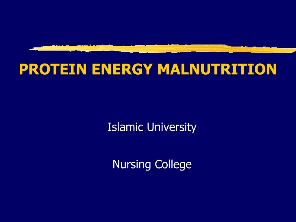 protein energy malnutrition n.