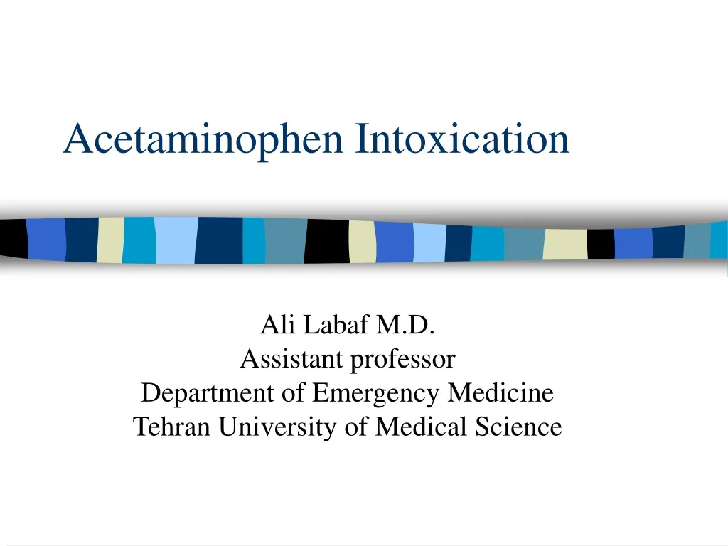 PPT - Acetaminophen Intoxication PowerPoint Presentation, free download ...