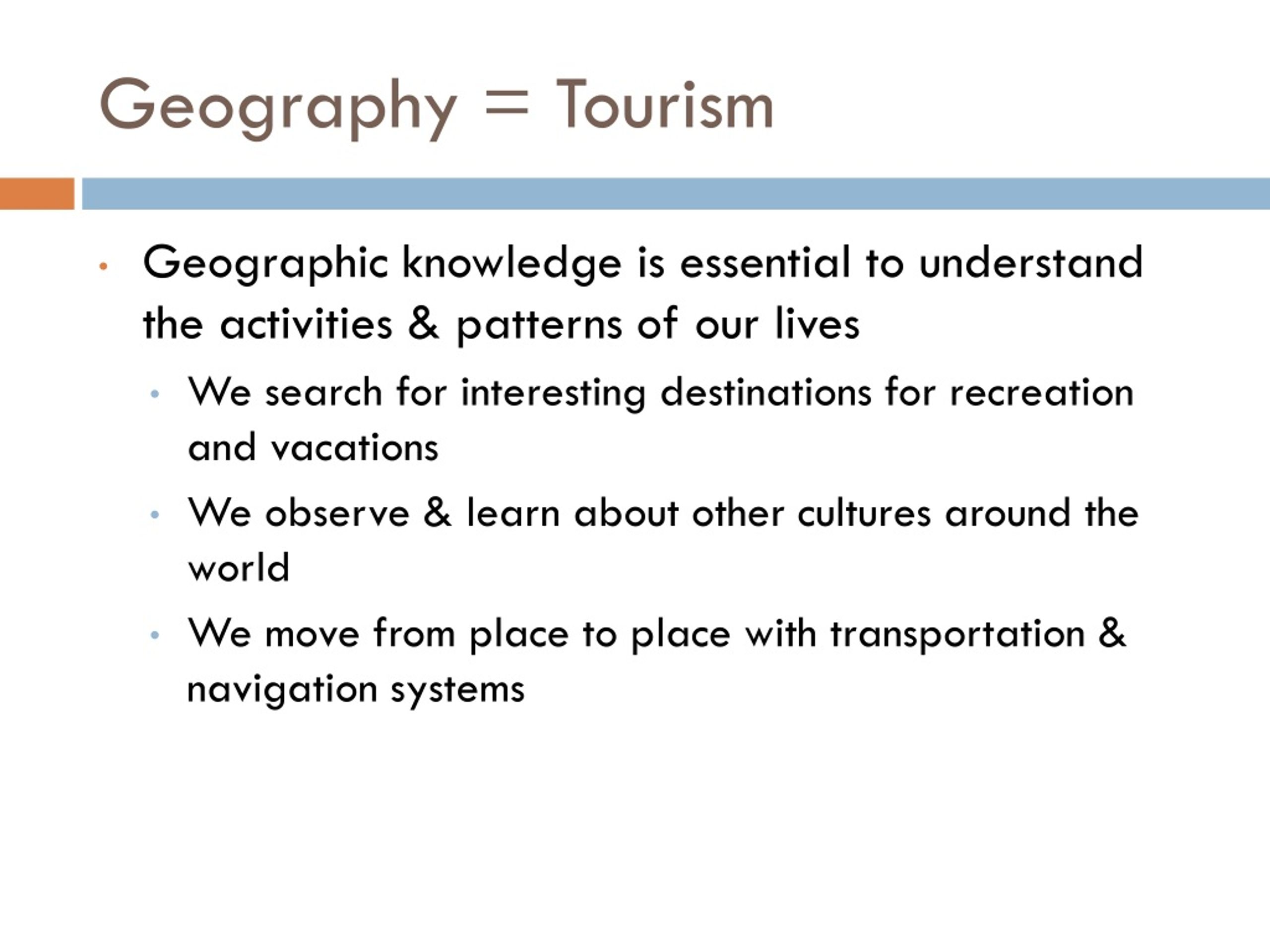 tourism geography phd