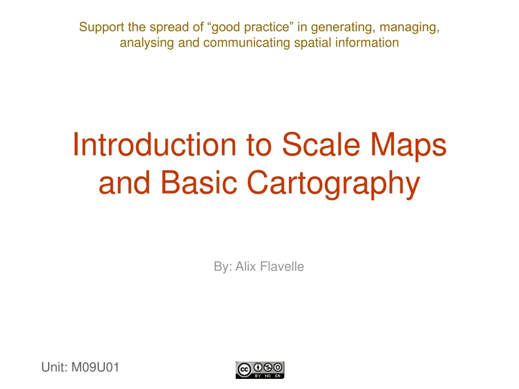 introduction to scale maps and basic cartography n.