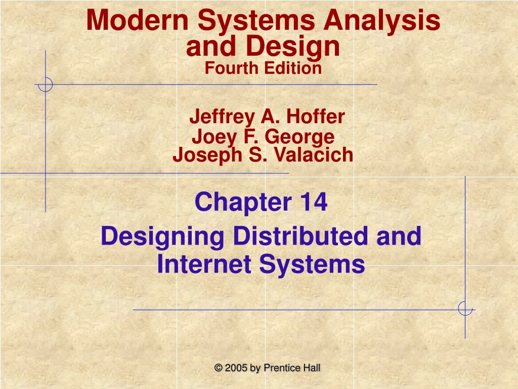 chapter 14 designing distributed and internet systems n.