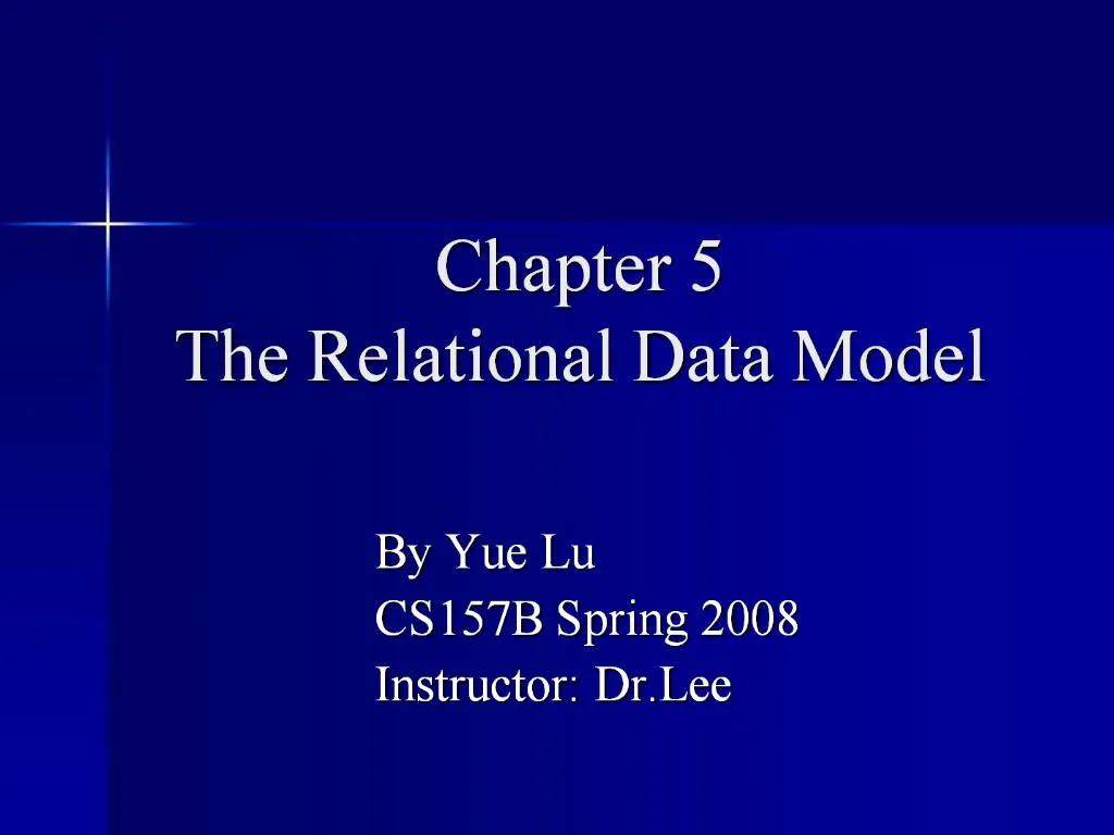 Ppt Chapter 5 The Relational Data Model Powerpoint Presentation Free Download Id583130 3317