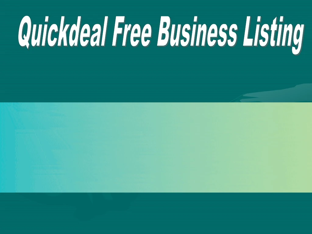 quickdeal free business listing n.