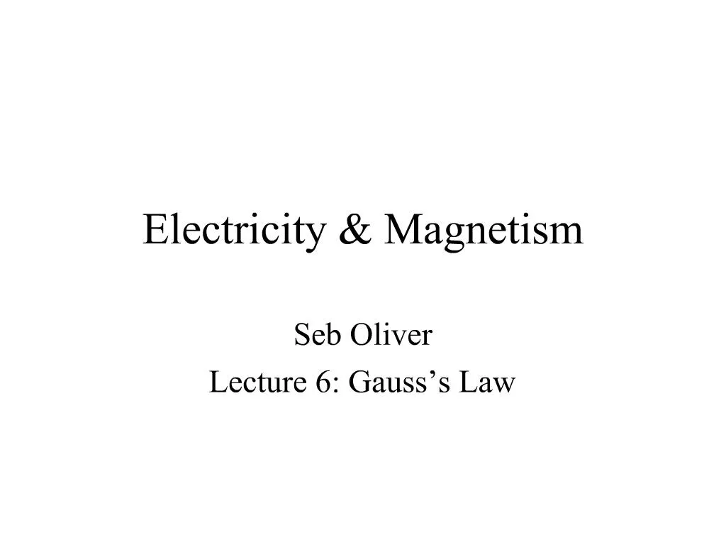 PPT - Electricity Magnetism PowerPoint Presentation, free download - ID ...