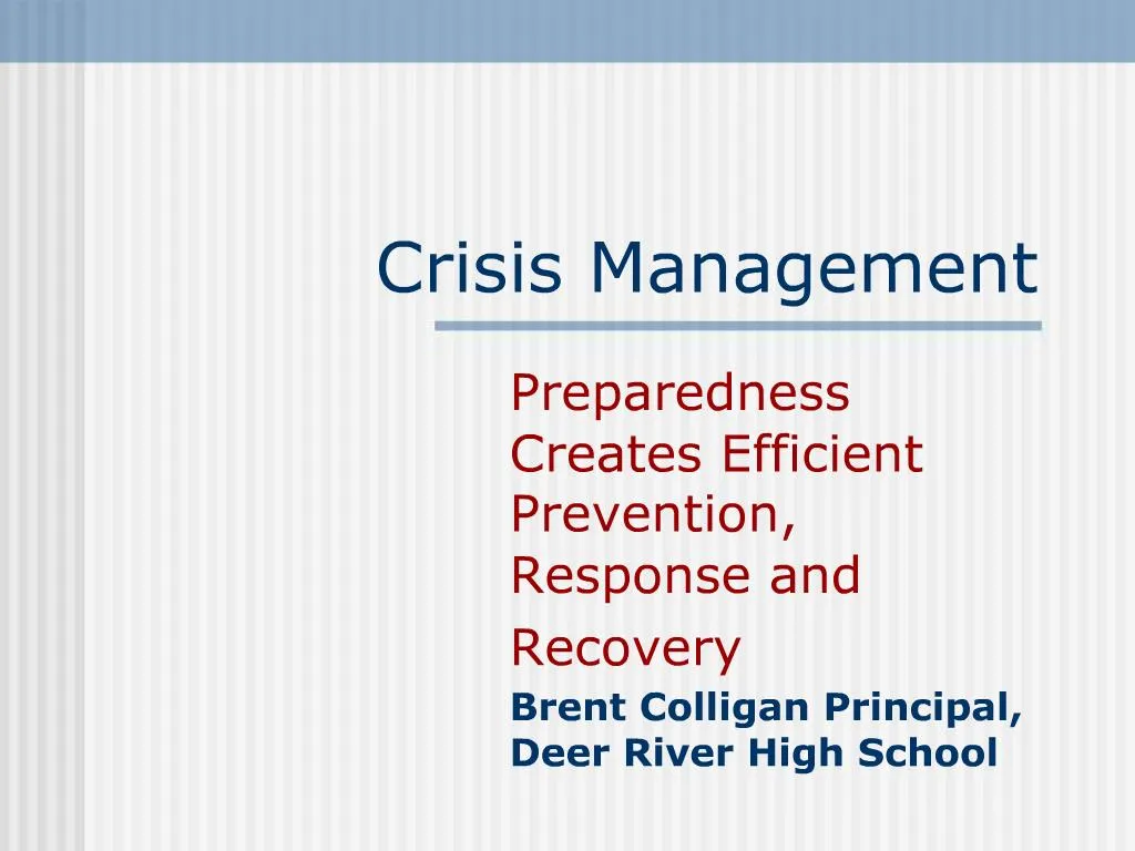 Ppt Crisis Management Powerpoint Presentation Free Download Id