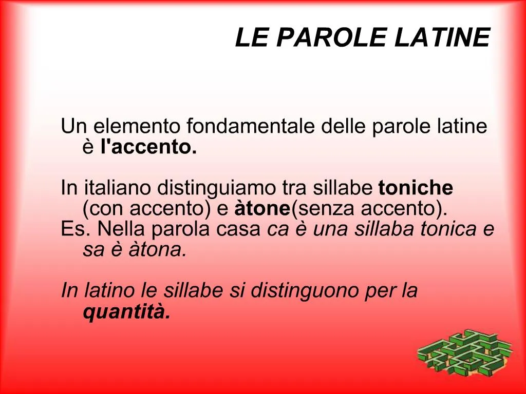 ppt le parole latine powerpoint presentation free download id 596233