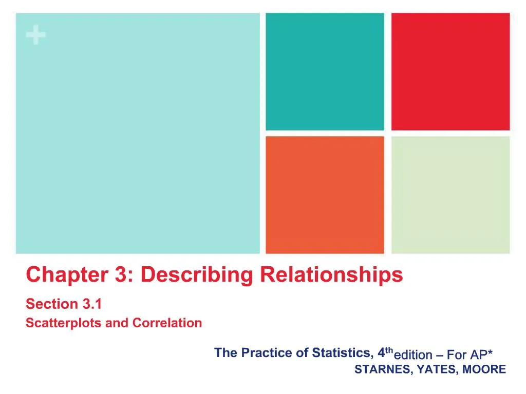 PPT The Practice of Statistics, 4th edition For AP STARNES, YATES