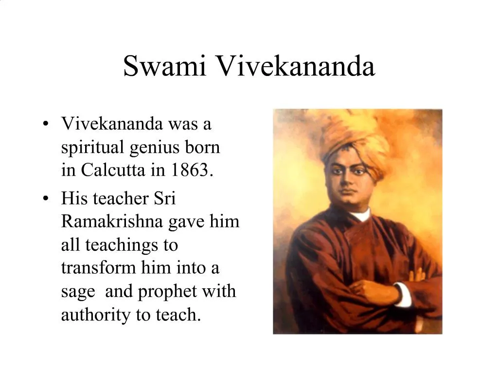 vivekananda biography ppt