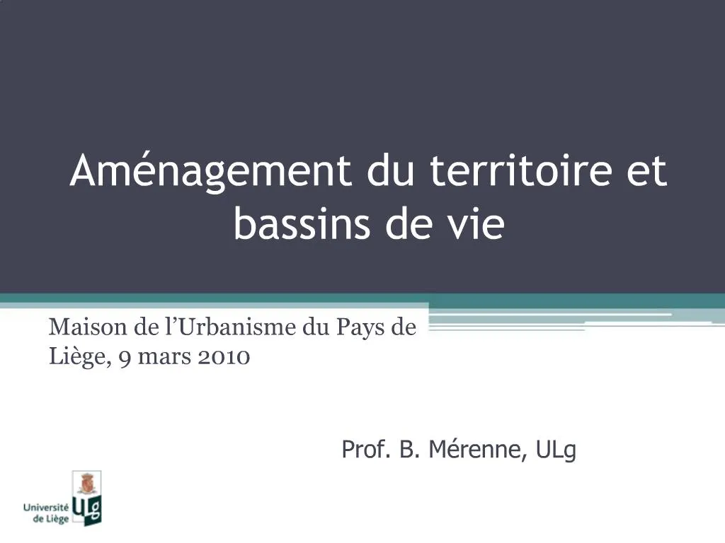 PPT - Am Nagement Du Territoire Et Bassins De Vie PowerPoint ...