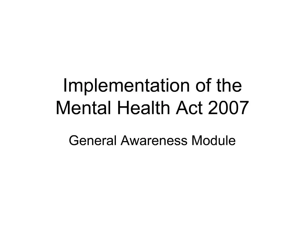 ppt-implementation-of-the-mental-health-act-2007-powerpoint