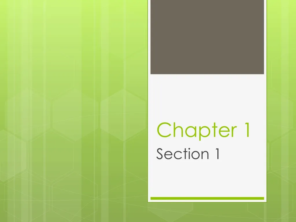 PPT Chapter 1 PowerPoint Presentation Free Download ID 605610