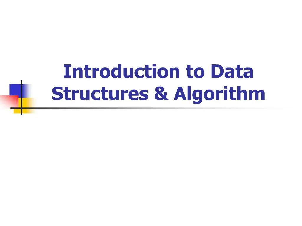 PPT - Introduction to Data Structures Algorithm PowerPoint Presentation ...