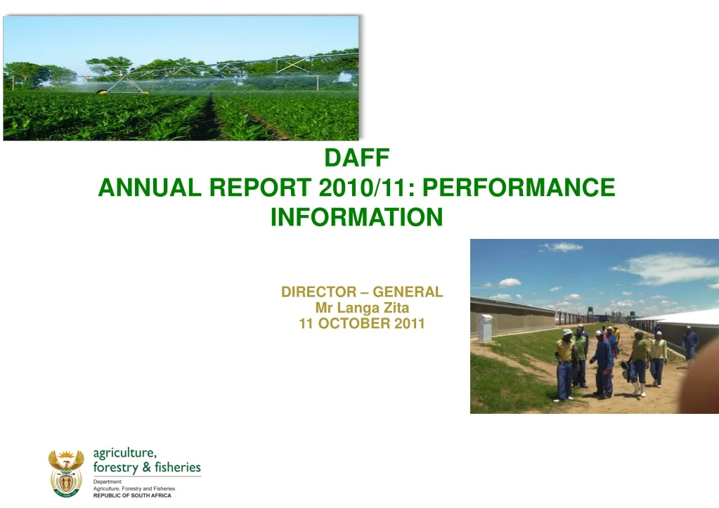 daff annual report 2010 11 performance information n.