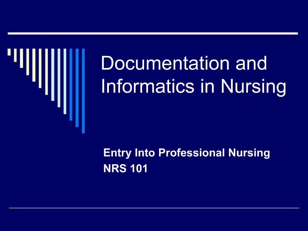 documentation in nursing powerpoint presentation