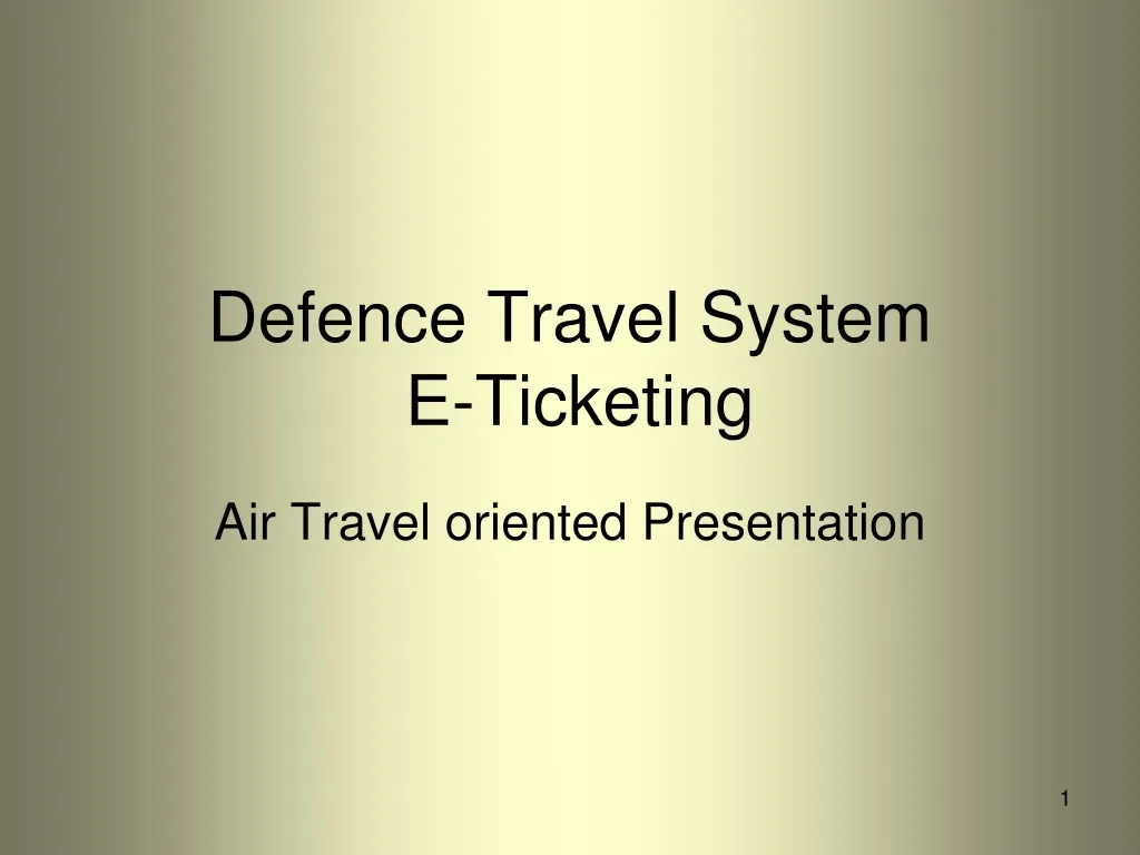 defence qbt travel