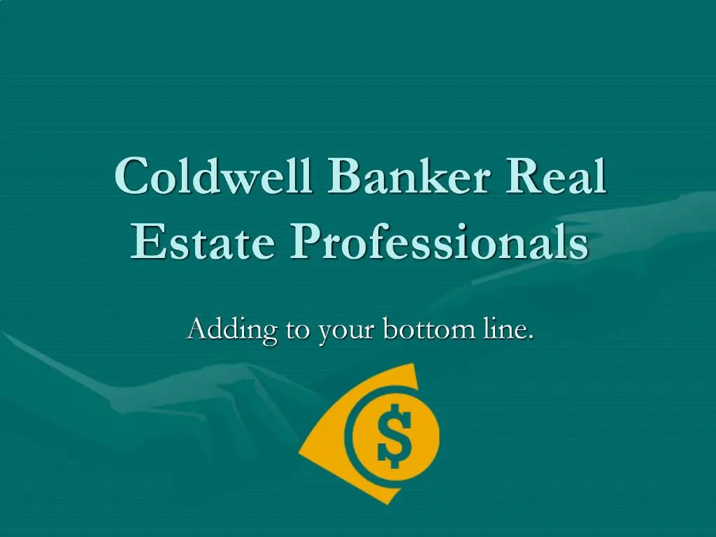 PPT Coldwell Banker Real Estate Professionals PowerPoint Presentation