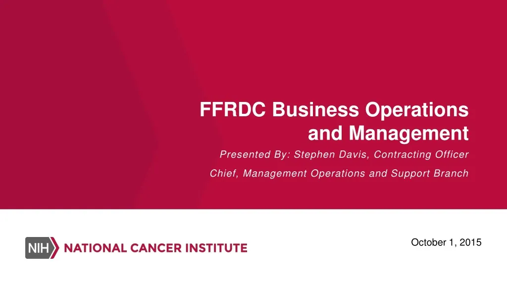 ffrdc business operations and management n.