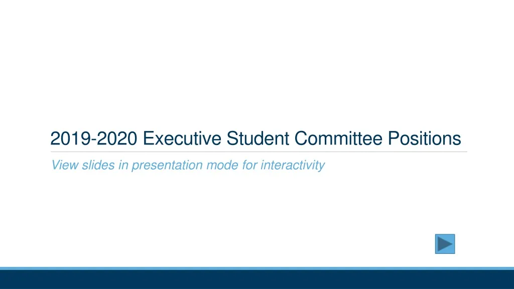 2019 2020 executive student committee positions n.
