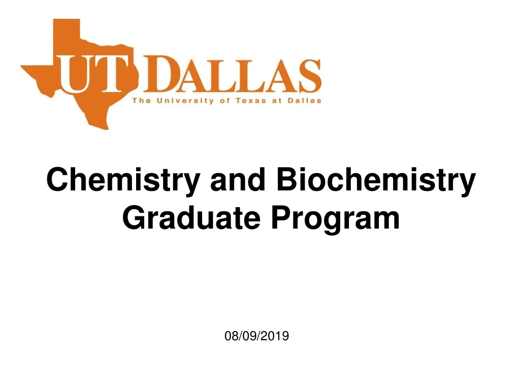 PPT - Chemistry And Biochemistry Graduate Program PowerPoint ...