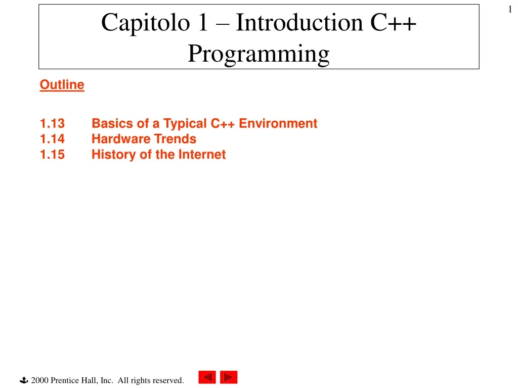 PPT - Capitolo 1 – Introduction C++ Programming PowerPoint Presentation ...