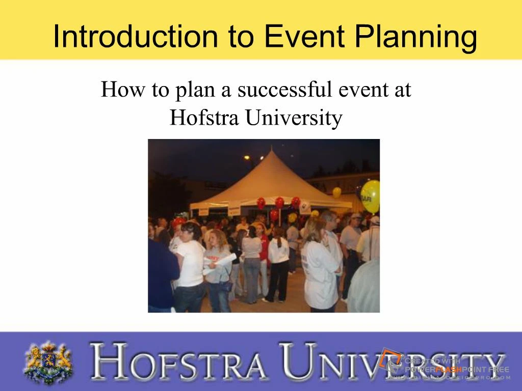 Introduction To Event Planning