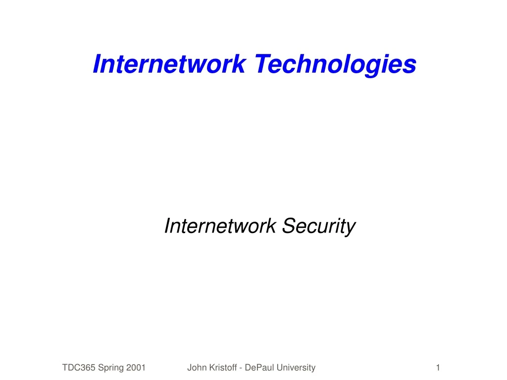 internetwork technologies n.