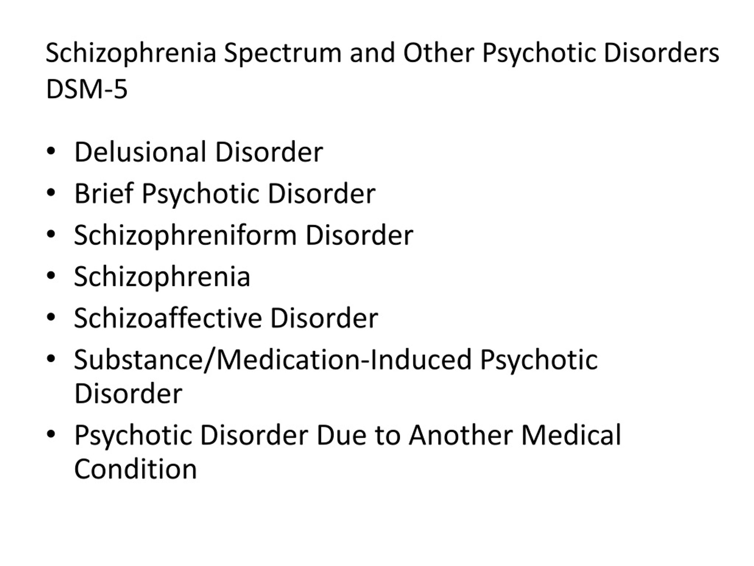 PPT - Schizophrenia Spectrum and Other Psychotic Disorders PowerPoint ...