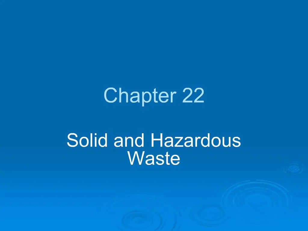 PPT - Solid And Hazardous Waste PowerPoint Presentation, Free Download ...